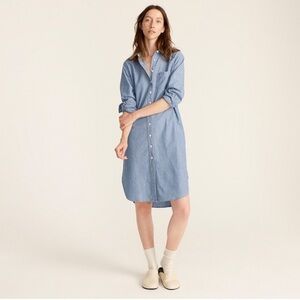 J. Crew Blue Shirt Dress